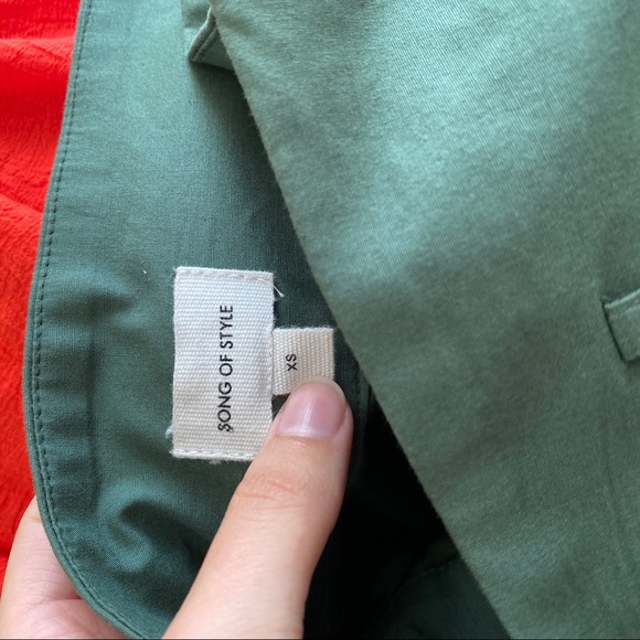 Song of Style Artemis High Waisted Pant in Juniper Green XS - Picture 6 of 8